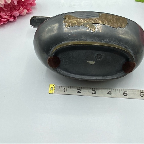 Vintage Pewter and Brass Duck Trinket Box - Picture 6 of 7